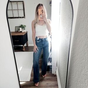 Judy Blue Mid Rise Medium Wash Tummy Control Vintage Straight Jeans Various NEW